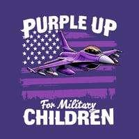 Image 2 of OES Purple Up T-Shirt – Month of the Military Child