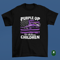 Image 3 of OES Purple Up T-Shirt – Month of the Military Child