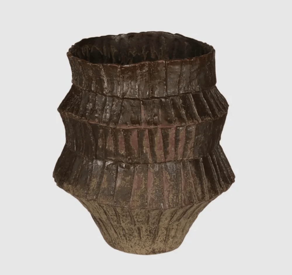 Image of Bronze Ruffle Vase
