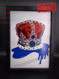 Image 1 of SOLD Prestige A3 Blue Jewel and Lapis Crown in 3D box frame