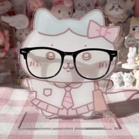 Image 1 of Hachiware x Glasses Acrylic Stand