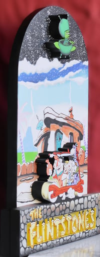 Image 3 of The Flintstones TV Series Hand Crafted 3D Wooden Diorama Wall Décor