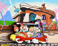 Image 13 of The Flintstones TV Series Hand Crafted 3D Wooden Diorama Wall Décor