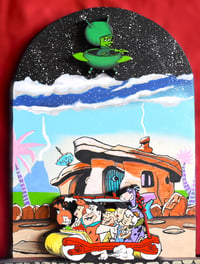 Image 15 of The Flintstones TV Series Hand Crafted 3D Wooden Diorama Wall Décor