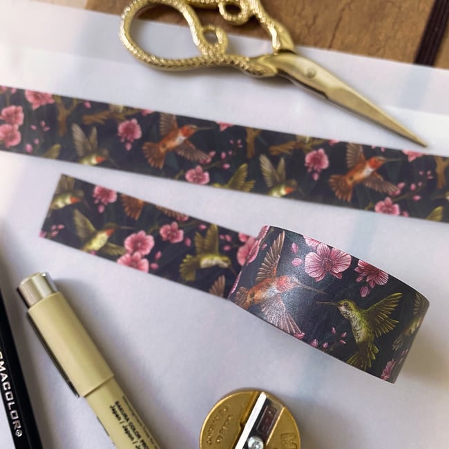 Washi Tape - Strawberry Mice, Hummingbirds, Foxes
