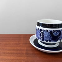 Image 2 of Arabia Finland Sinilintu Large Cup with Saucer