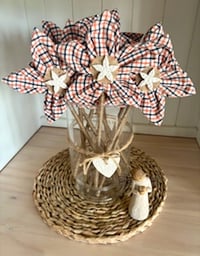 Image 1 of Memory Flowers custom created from a clients loved ones stunning short sleeve shirt