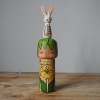 Image 1 of a little spring thicket & rabbit