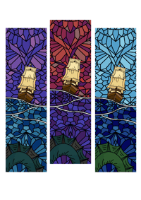 Image 2 of Stained Glass Clear Bookmarks 