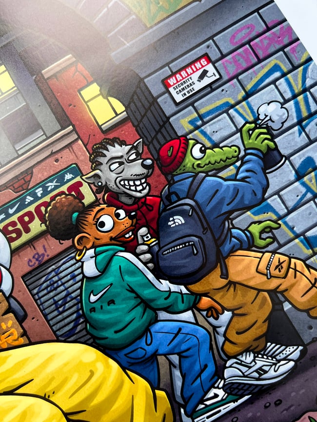 'The Writers Bench' Artprint