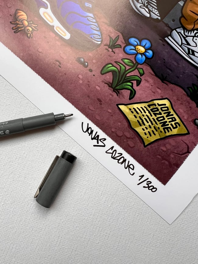 'The Writers Bench' Artprint