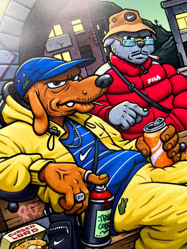 'The Writers Bench' Artprint