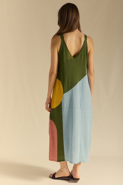Image of 3-Vestido Intarsia