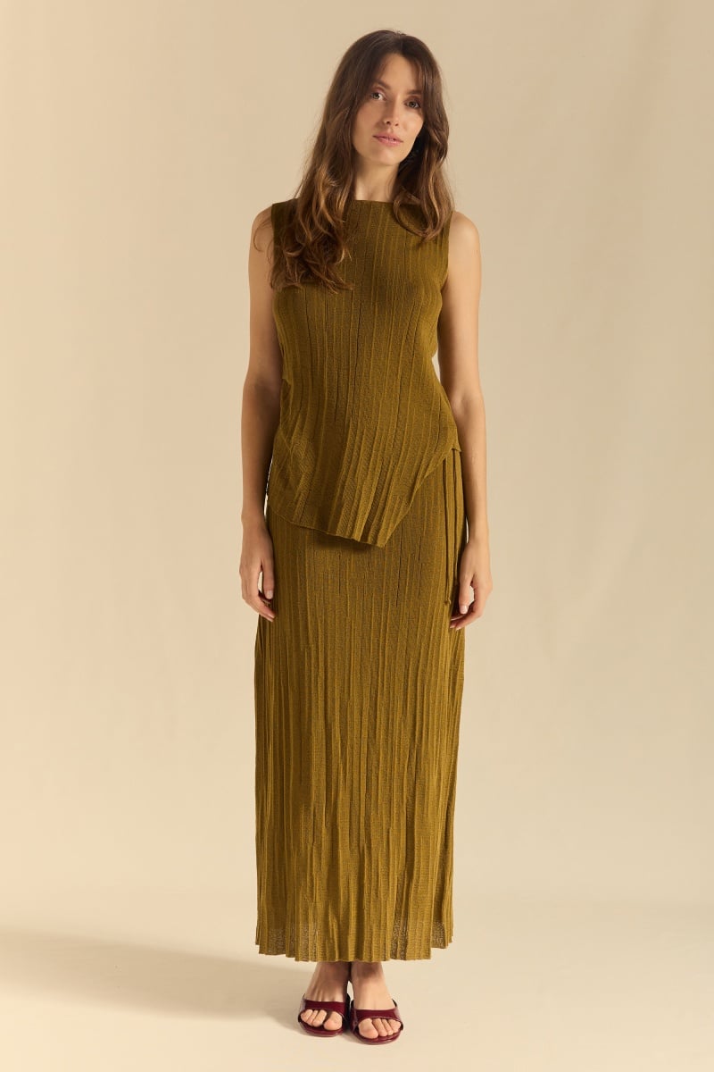 Image of 2-Falda Crinkle musgo