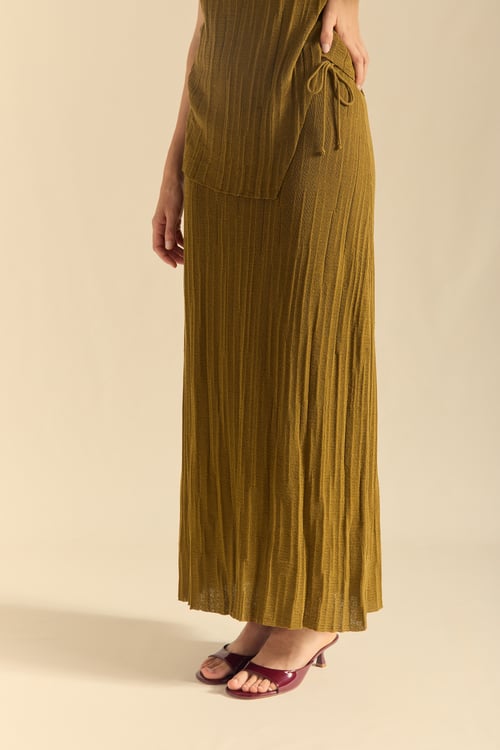 Image of 2-Falda Crinkle musgo