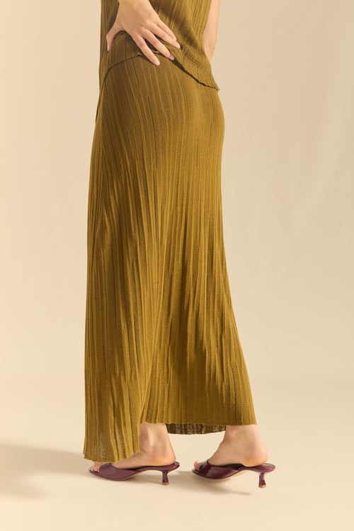 Image of 2-Falda Crinkle musgo