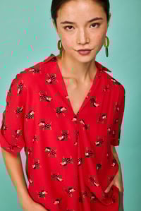 Image 3 of Camisa Zumaia rojo 