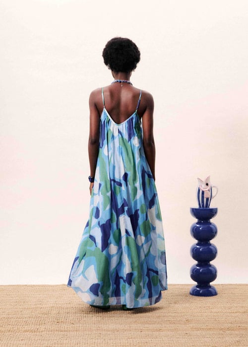 Image of 3-Vestido andaman Nenufar bleu