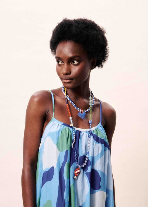 Image of 3-Vestido andaman Nenufar bleu