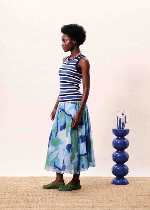 Image of 2-Falda Nenufar Bleu