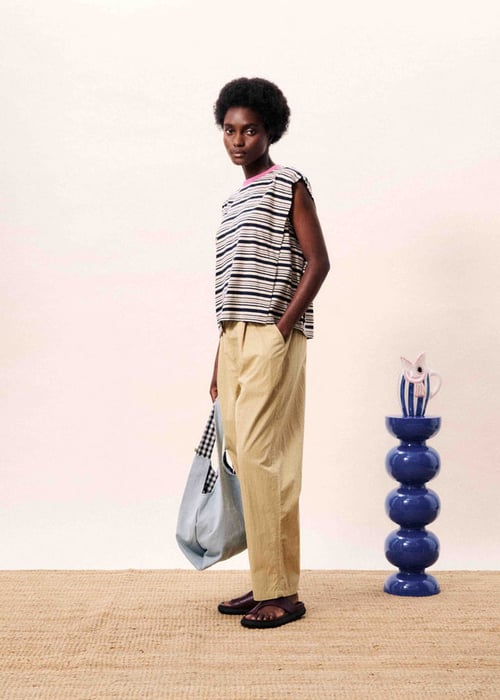 Image of 1-Top Siroka Bleu Marine