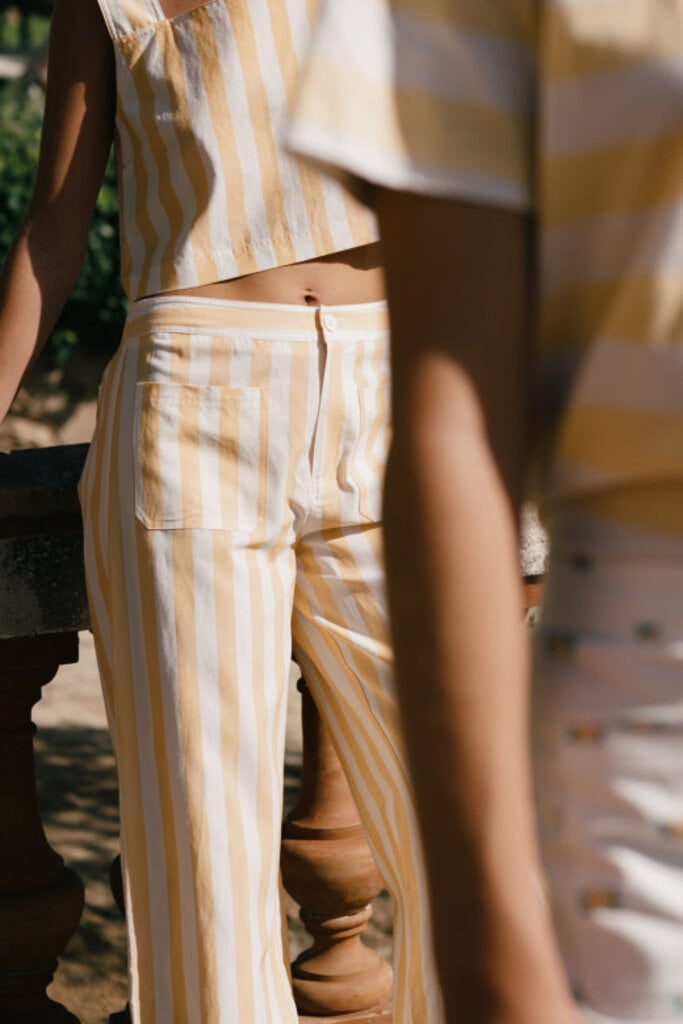 Image of 2-Pantalon striped pockets