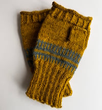 Image 8 of Artisan Hand Knitted Wrist Warmers in Birlinn Yarn