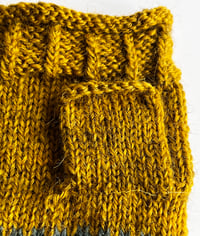 Image 5 of Artisan Hand Knitted Wrist Warmers in Birlinn Yarn