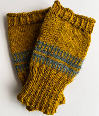 Image 1 of Artisan Hand Knitted Wrist Warmers in Birlinn Yarn