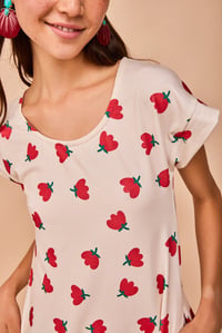 Image 1 of Vestido corto Luanco rojo