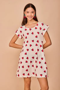 Image 2 of Vestido corto Luanco rojo
