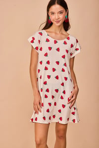 Image 3 of Vestido corto Luanco rojo