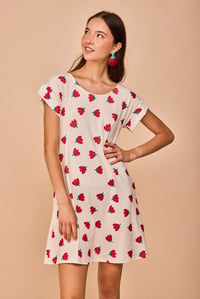 Image 4 of Vestido corto Luanco rojo