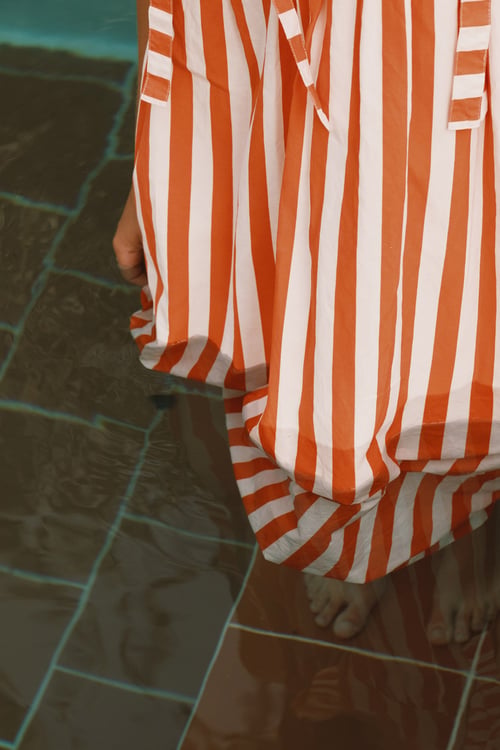 Image of 3-Vestido striped bows