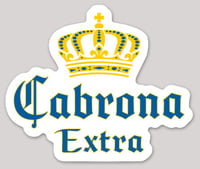 Image 2 of Cabrona Extra Vinyl Sticker, Latina Empowerment Mexican beer sticker