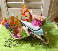 Vintage Shell Tiki Fish Summertime Beach Decoration