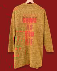 Image 2 of  COME AS YOU ARE CARDIGAN  ⛧°IBIZA SCREENPRINT ⛧° OVERSIZED ⛧° UNISEX