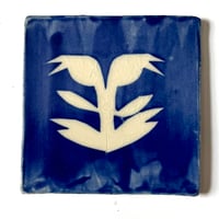Image 1 of Cobalt Plant Tile #3