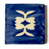 Image 1 of Cobalt Plant Tile #4