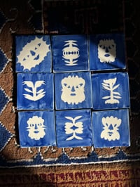 Image 2 of Cobalt Plant Tile #4