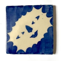 Image 1 of Cobalt Face Tile #4