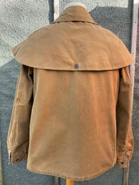 Image 3 of French 'WAHREIN' Canvas Cotton Motorcycle Jacket, Size Medium, Worn and Faded. Vintage 1950's 