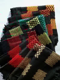 Image 8 of Golden / Chocolate Brown keffiyeh (Made in Jordan)