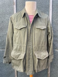 Image 1 of Vintage French M47 French Army Field Jacket, Size Medium, 100% Cotton, 1950's, Olive green, J39