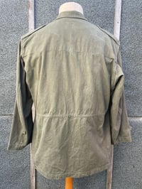 Image 2 of Vintage French M47 French Army Field Jacket, Size Medium, 100% Cotton, 1950's, Olive green, J39