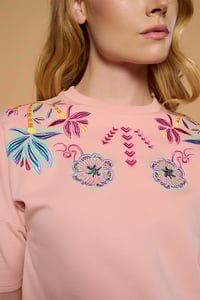 Image 3 of TOp Boho rosa de Minueto