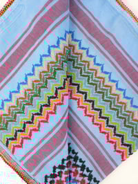 Image 5 of Light Blue Keffiyeh (Made in Jordan)