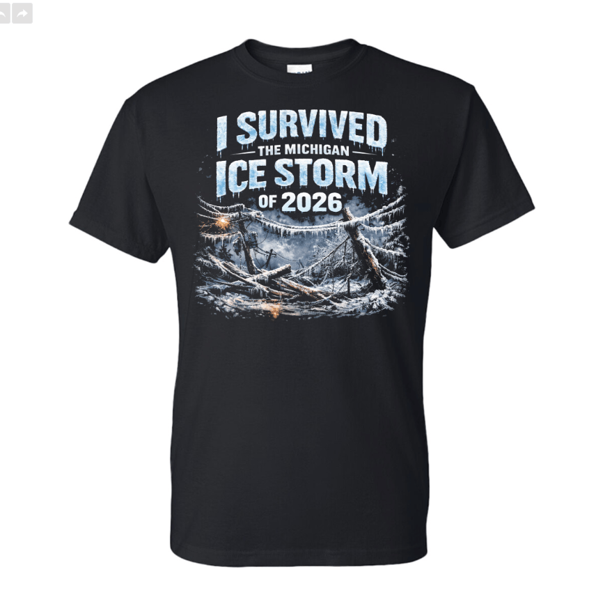 Image of I Survived the Ice Storm T-shirt - Black