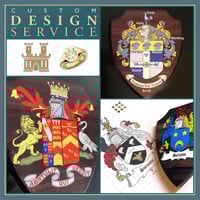 Custom Coat of Arms, Artworking & Design Service; Personalised Family Heraldry. Company Logo/Emblem