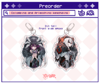 Image 1 of Colombina and Arlecchino keychains